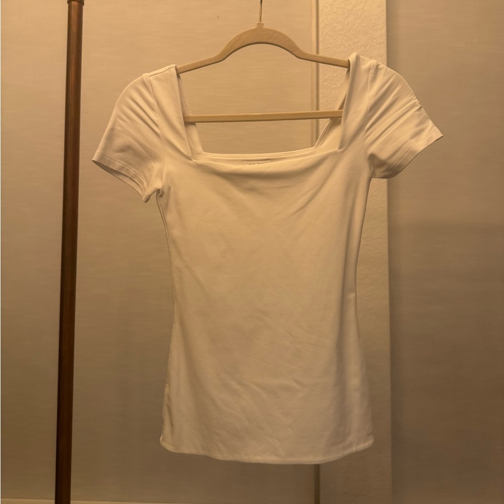 Aritzia contour top white xs